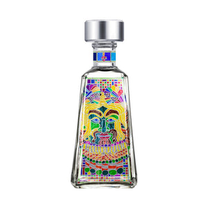 "Tequila 1800 Blanco Essential 750 ml – Edición especial con diseño artístico y sabor puro de agave."
