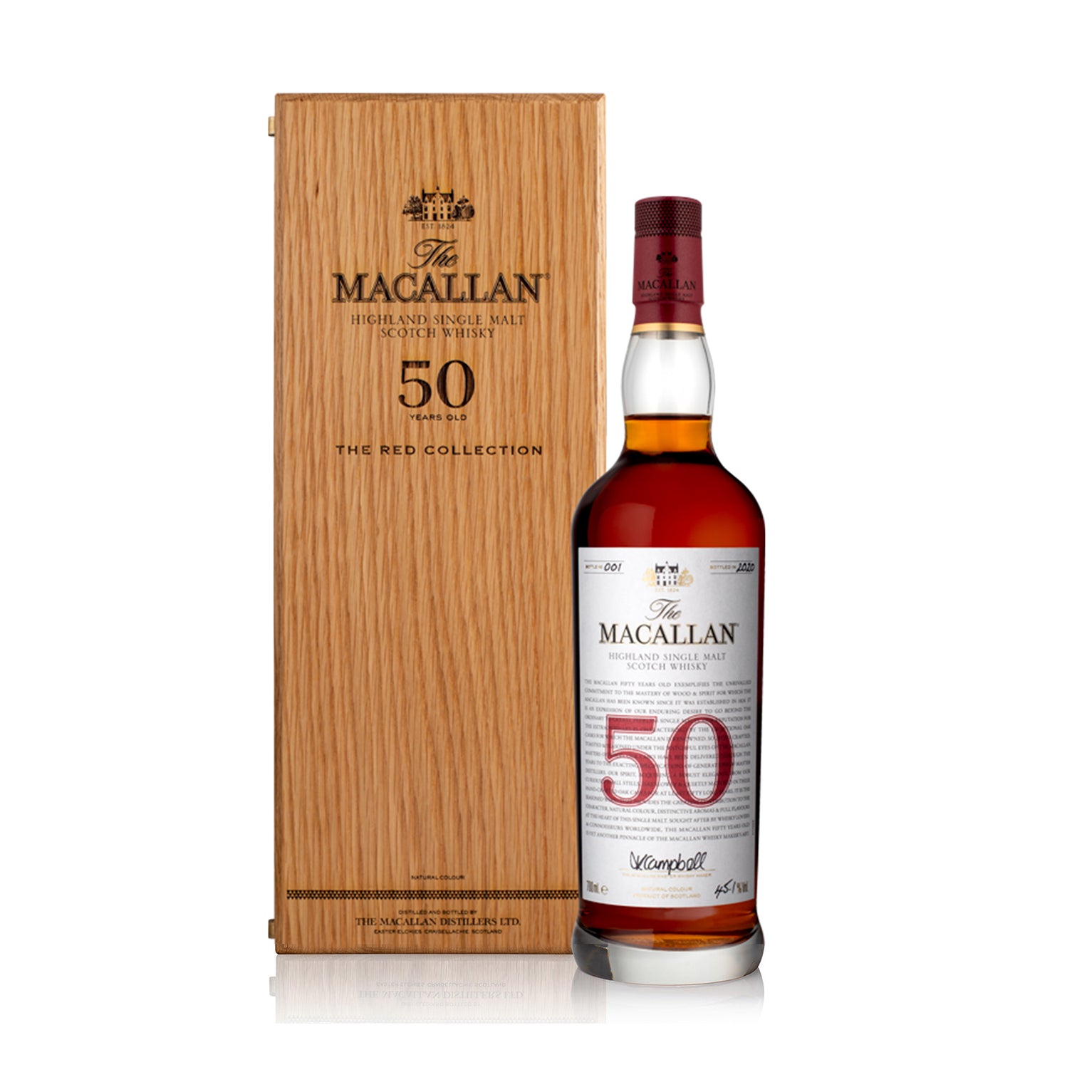 Whisky Macallan Red Collection 50 Años 700 ml | Edición Limitada | Cava ...