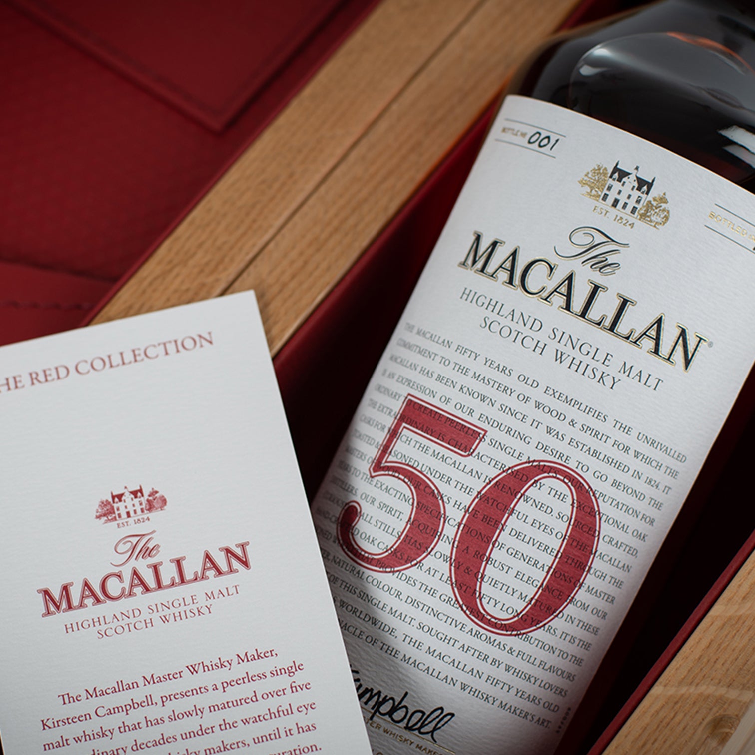 Whisky Macallan Red Collection 50 Años 700 ml | Edición Limitada | Cava ...
