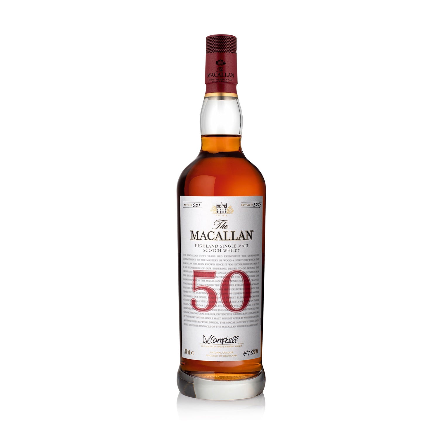 Whisky Macallan Red Collection 50 Años 700 ml | Edición Limitada | Cava ...