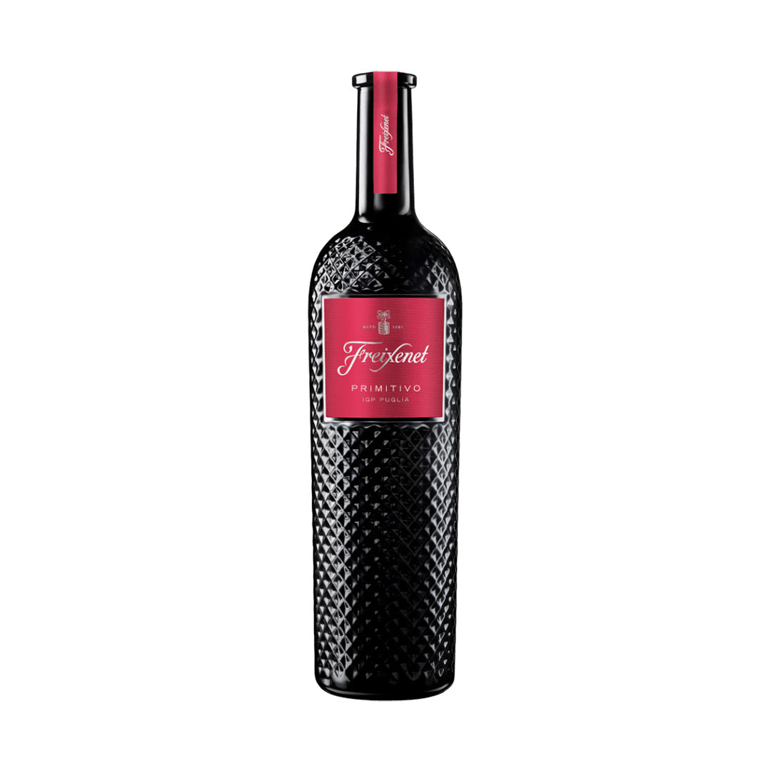 Botella de Vino Tinto Freixenet Primitivo 750 ml – Vino italiano de Puglia con notas de ciruela, mora y especias.