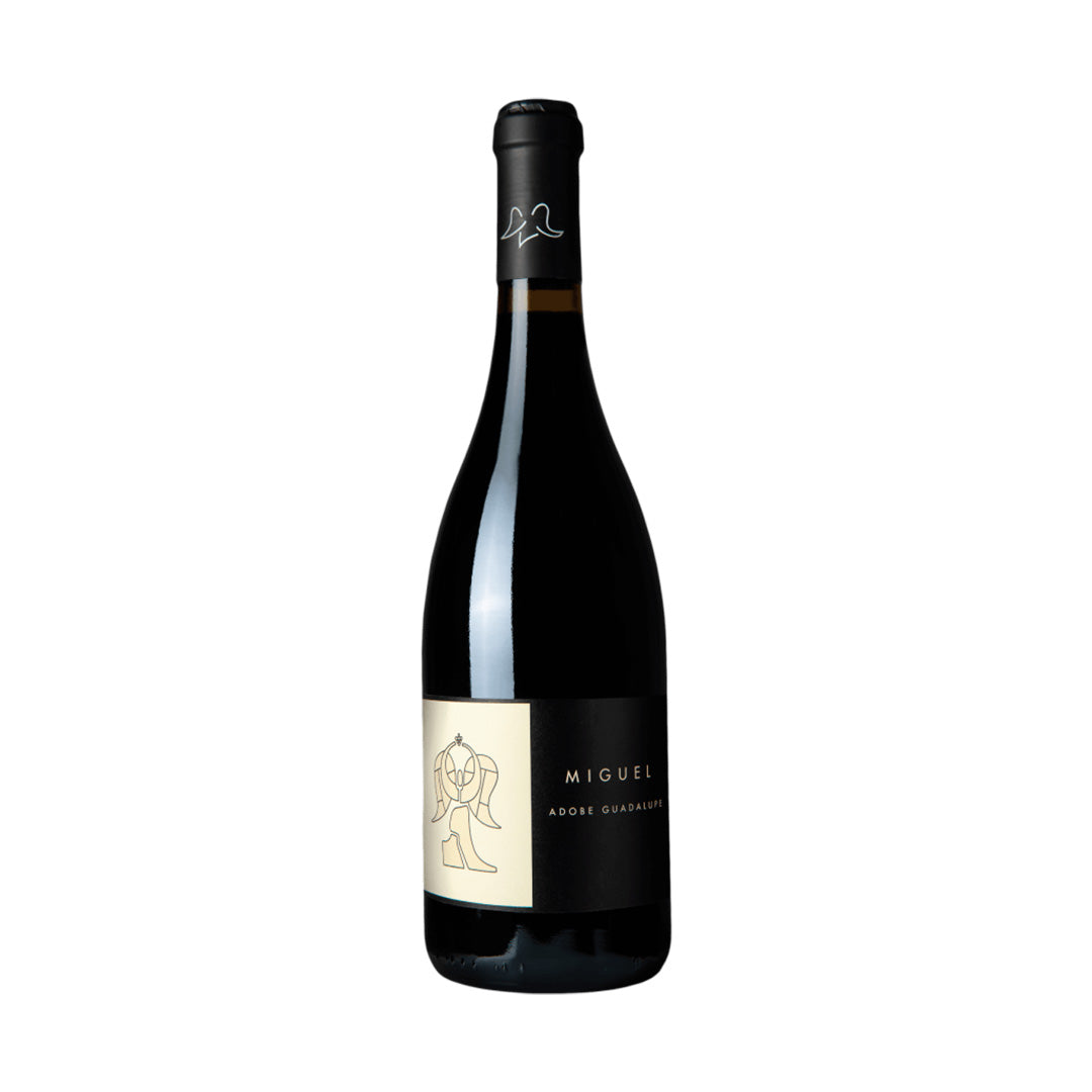 Botella de Vino Tinto Adobe de Guadalupe Miguel 750 ml, mezcla Syrah-Mourvèdre-Grenache del Valle de Guadalupe