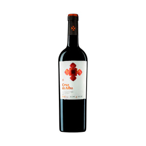 Botella de Vino Tinto Cruz de Alba Crianza 750 ml, vino español Tempranillo con crianza en barrica

