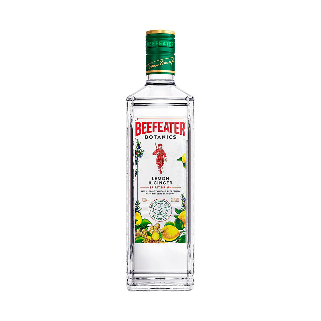 Ginebra Beefeater Botanics 700 ml – Ginebra sin azúcar añadida con infusión natural de limón y jengibre.