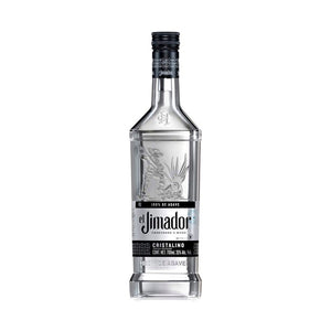 Botella de Tequila Jimador Cristalino 700 ML, destilado de agave azul y filtrado para un acabado suave y limpio.