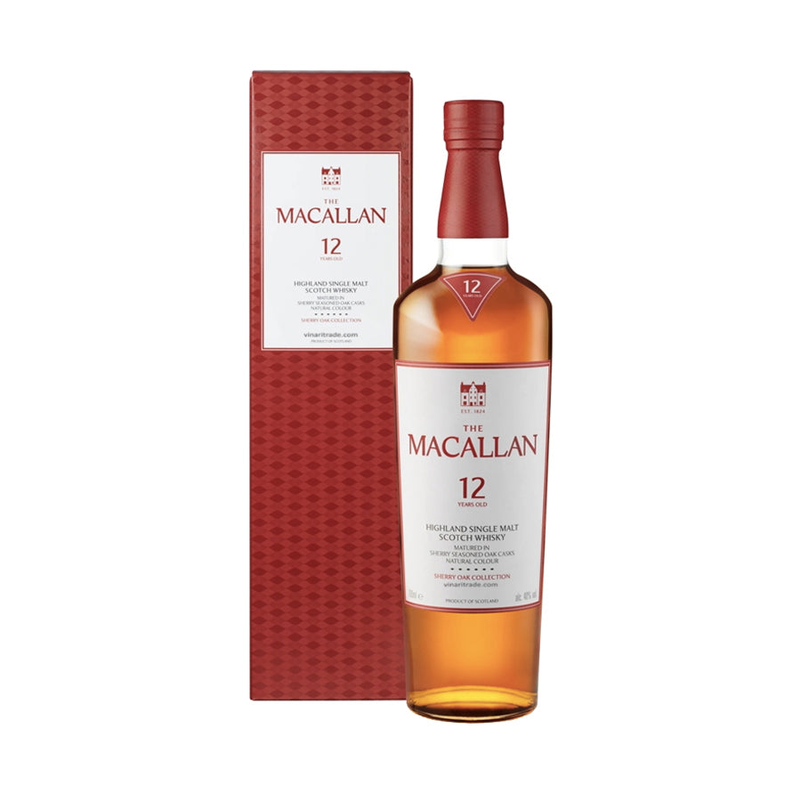 Botella de Whisky Macallan 12 Años Sherry Oak Cask 700 ml 