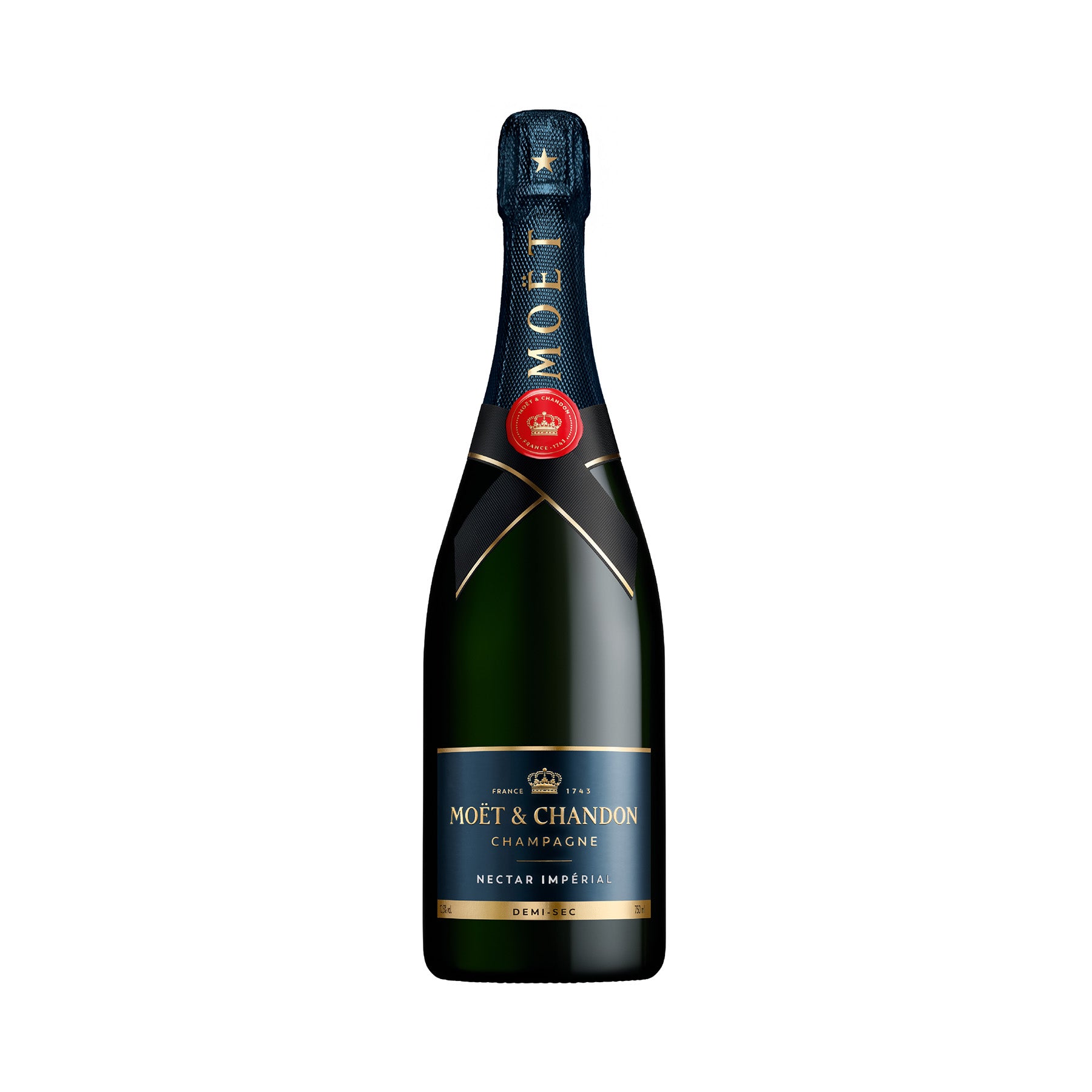 Compra Moët & Chandon Nectar Impérial 750 ml en Cava Sautto. Un champagne afrutado y semiseco con notas de mango, miel y vainilla. Ideal para celebraciones y maridaje con postres.