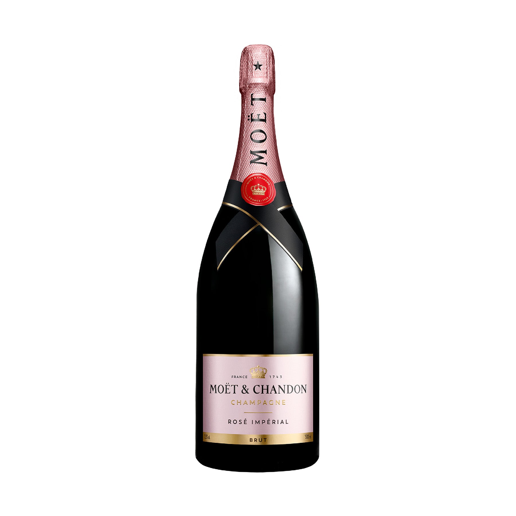 Moët & Chandon Rosé Impérial Magnum 1500 ml es un champagne rosado elegante y frutal. Ideal para celebraciones especiales. Descubre su frescura en gran formato.
