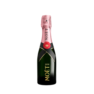 Exclusivo Champagne Moët Rosé Imperial 200 ML en Cava Sautto. Un champagne rosé afrutado y elegante, ideal para celebraciones íntimas y maridar con mariscos y postres.
