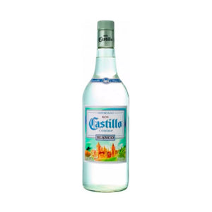 Botella de Ron Castillo Blanco 1000 ml – Ron ligero y suave, ideal para cócteles como mojitos y daiquiris.