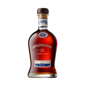 Botella de Ron Appleton Estate 21 Años 750 ml – Ron jamaicano de lujo, añejado en roble con notas especiadas y frutales.