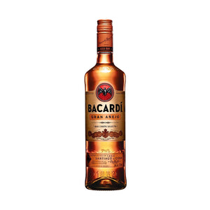 Botella de Ron Bacardí Gran Añejo 750 ml – Ron premium añejado con notas de vainilla y madera.