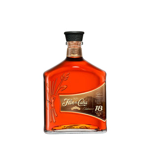 Botella de Ron Flor de Caña Centenario Gold 18 Años 750 ml – Ron premium nicaragüense con notas de caramelo, nuez y vainilla.