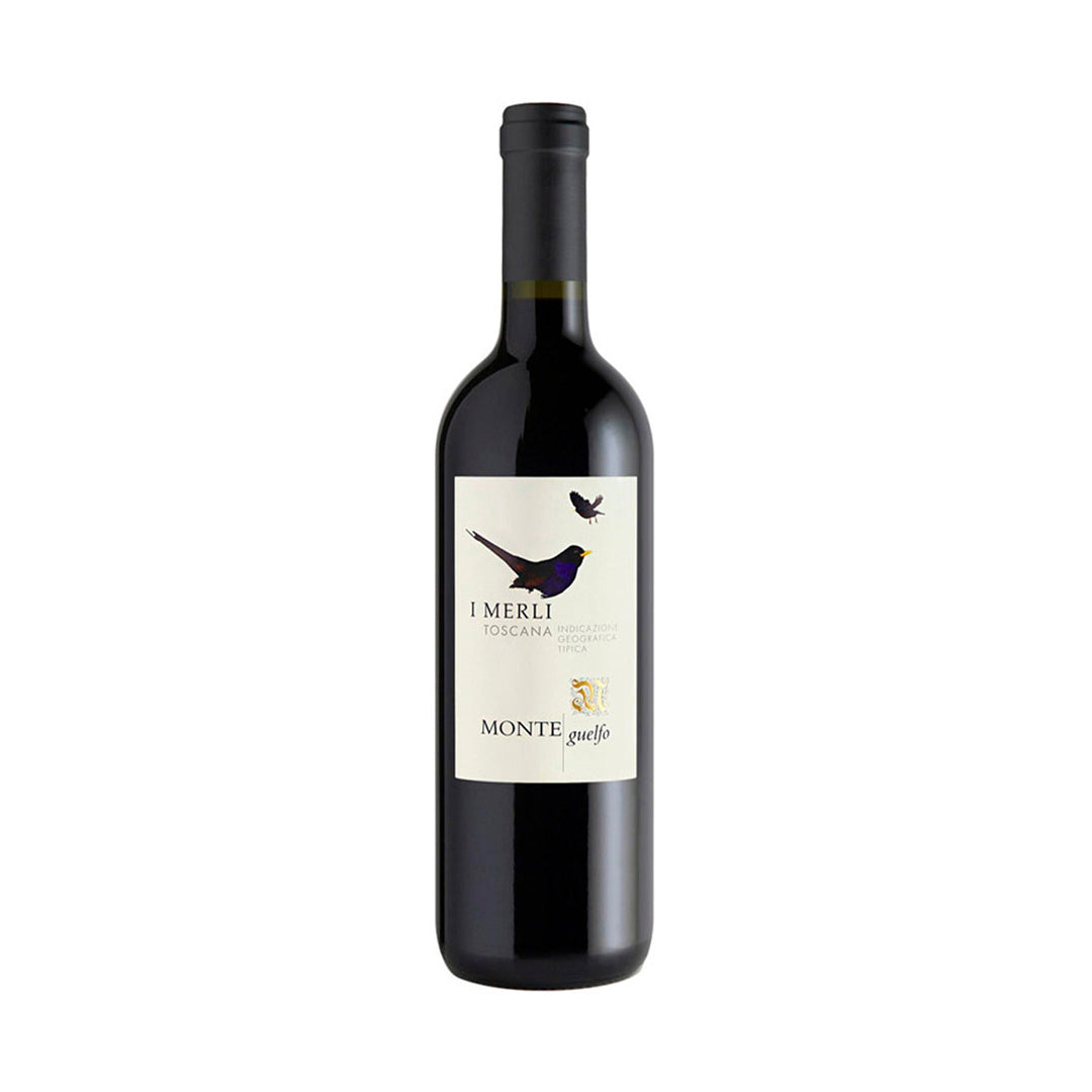 Botella de vino tinto Cecchi I Merli Toscana Rosso IGT 750 ml – Vino toscano con cuerpo, aromas especiados y frutos rojos.