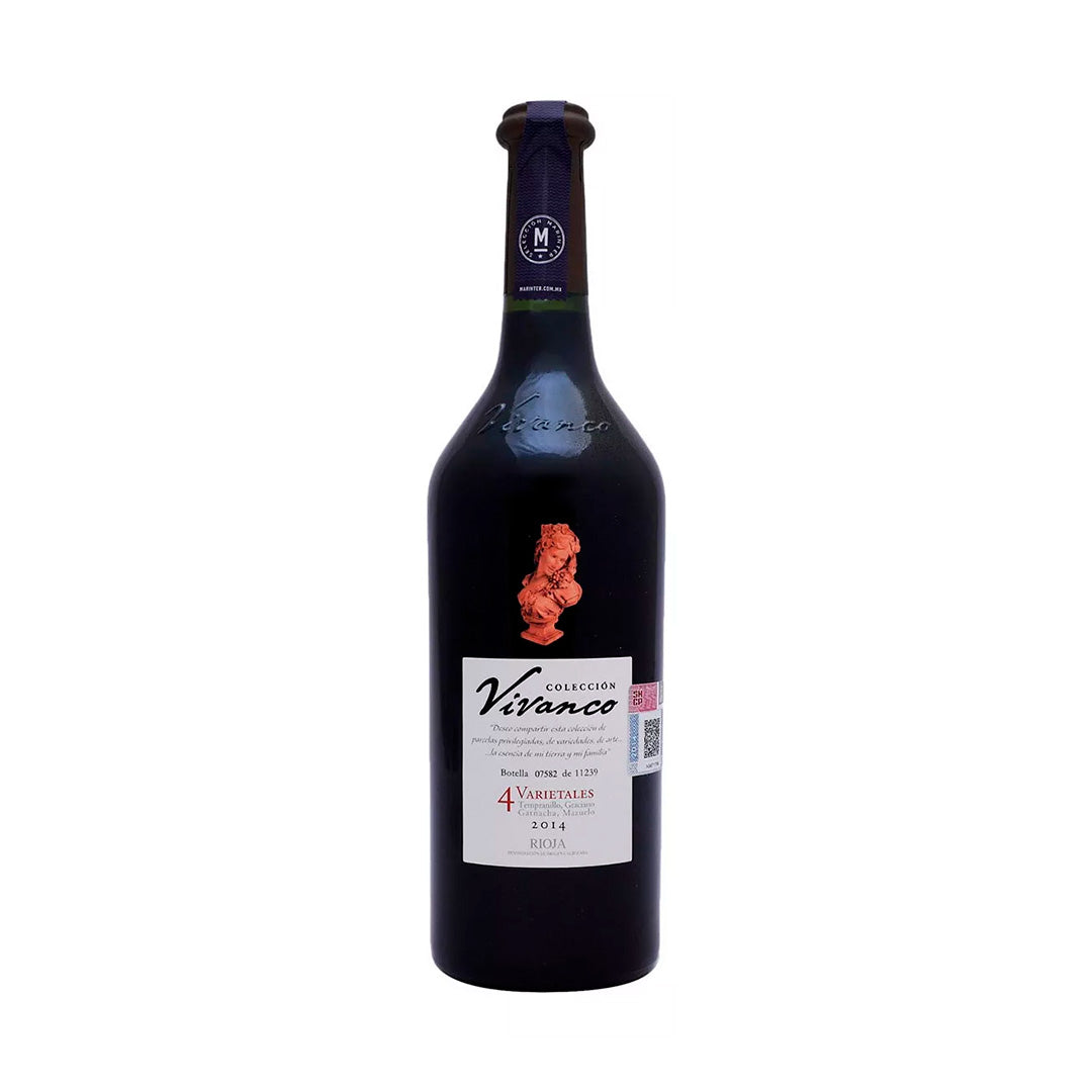Botella de Vino Tinto Vivanco Colección 4 Varietales 750 ml