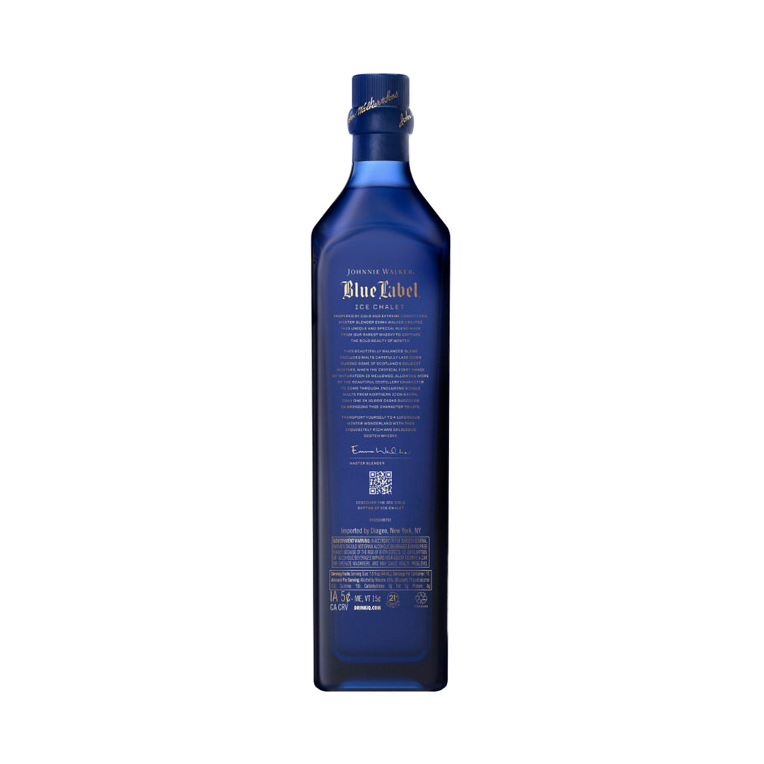 "Descubre la suavidad y profundidad de Blue Label en su versión Ice Chalet."