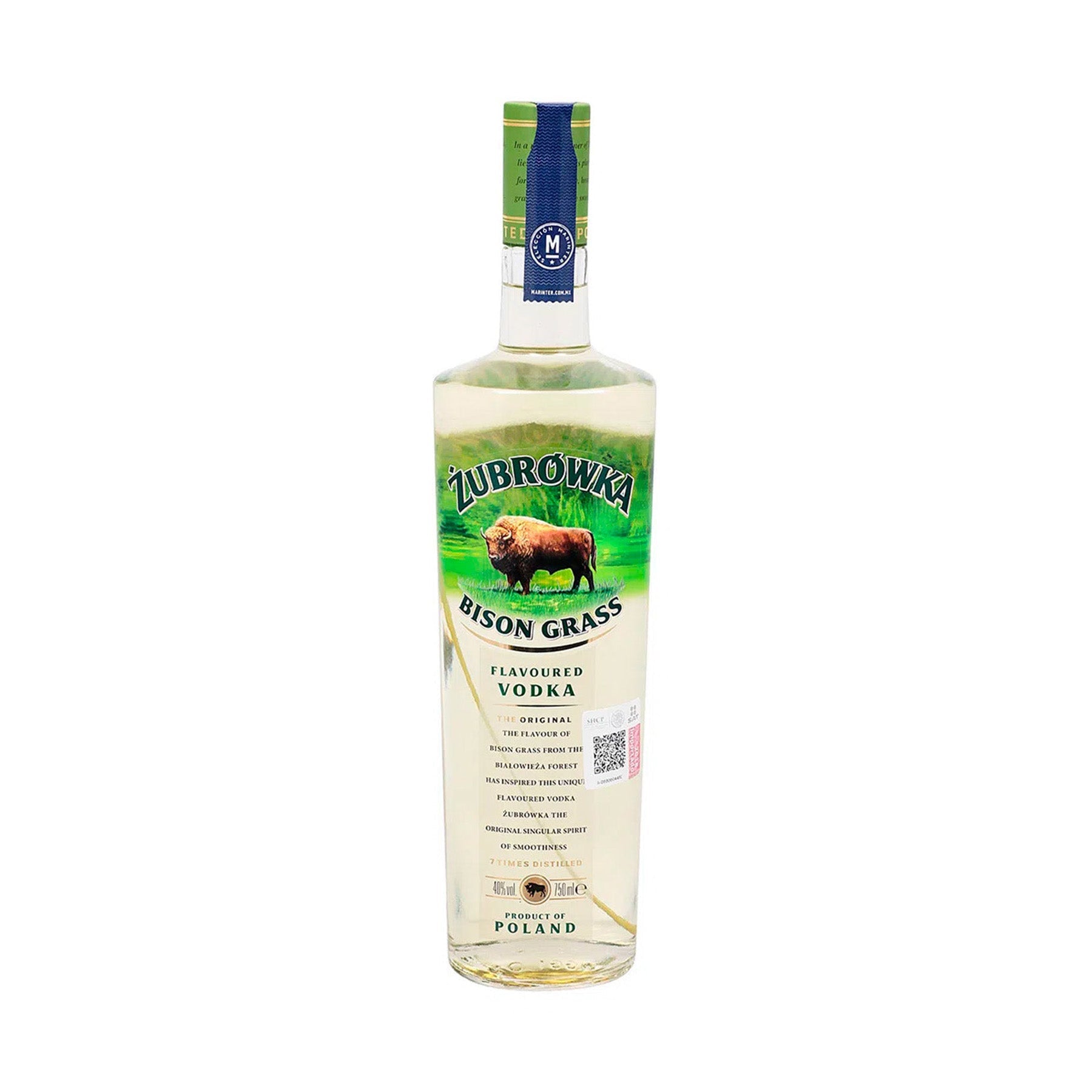 vodka polaco con infusión de hierba del bisonte

