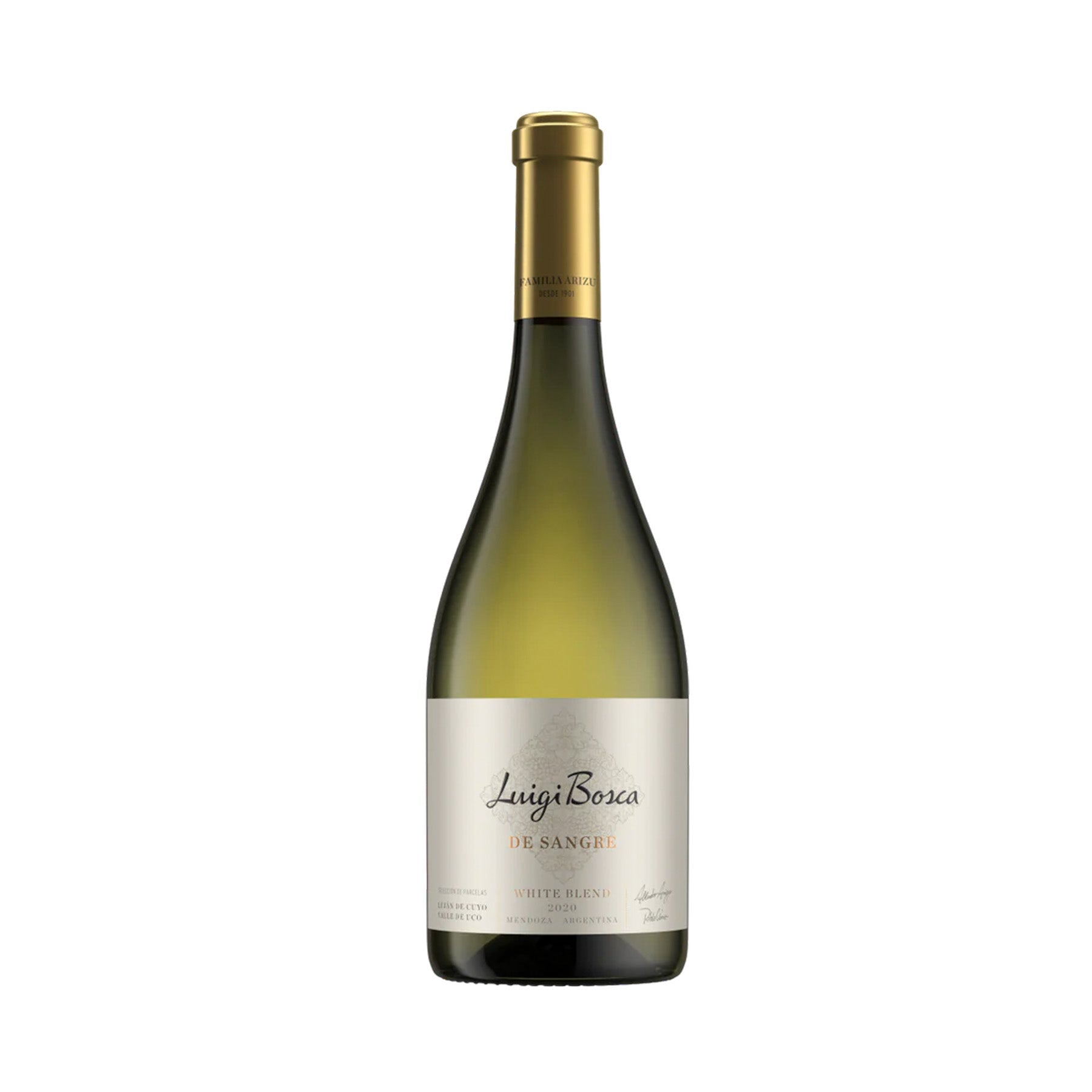 Botella de Vino Luigi Bosca De Sangre White Blend 750 ml 14% – vino blanco argentino elegante y complejo