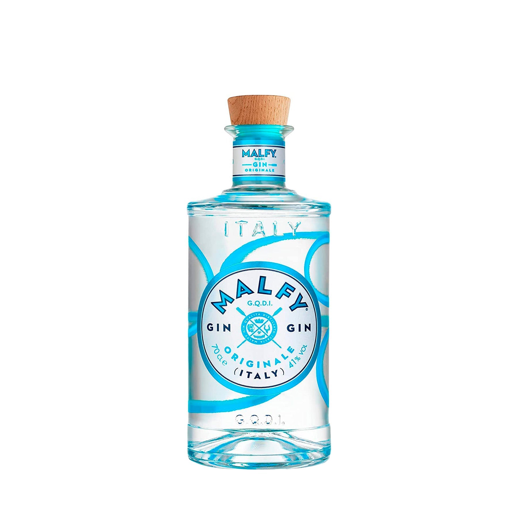Ginebra Malfy Originale 750 ml – Ginebra italiana clásica y seca con botánicos seleccionados.