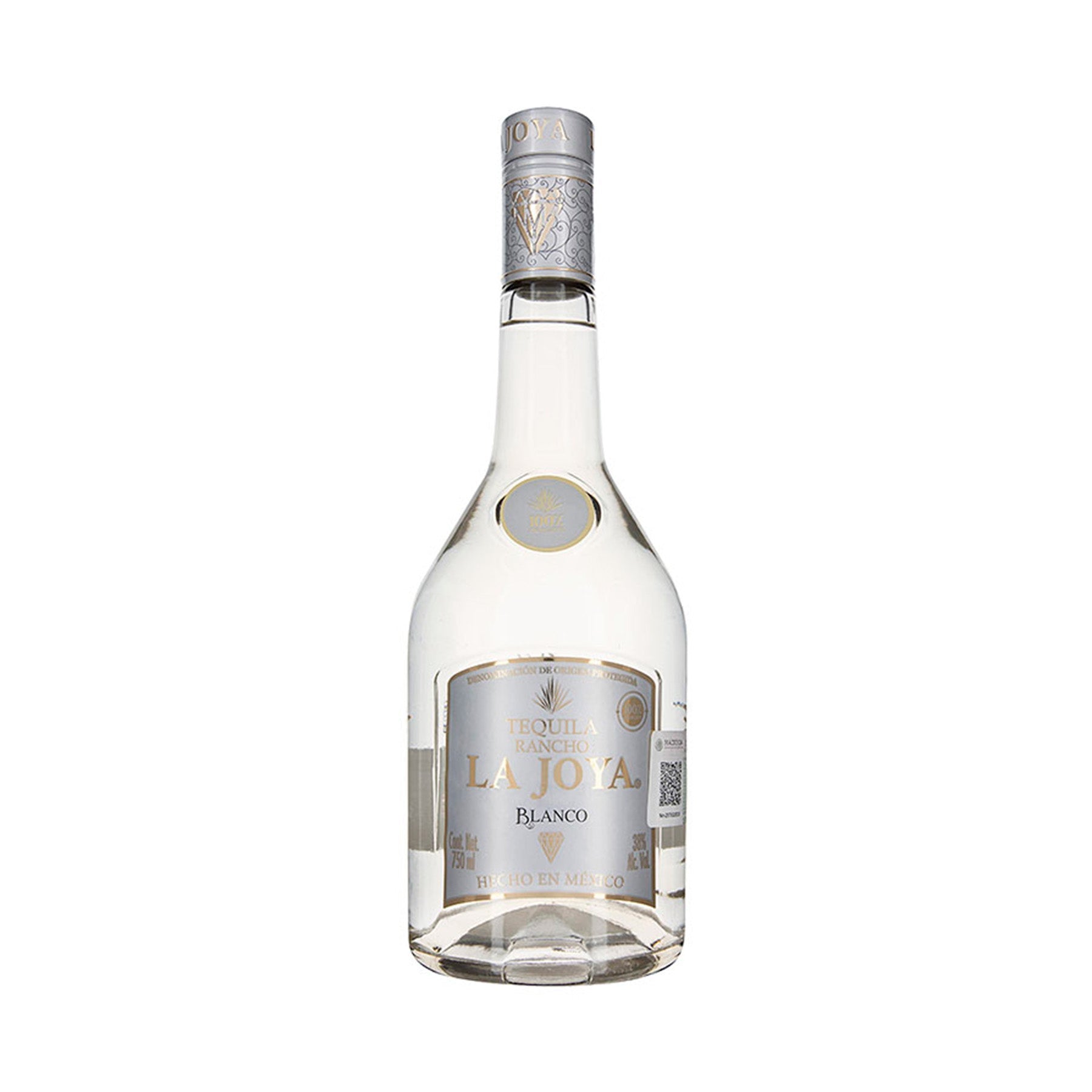 Botella de Tequila Rancho La Joya Blanco 750 ml 100% agave azul