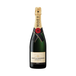 "Botella de Champagne Moët & Chandon Impérial 750 ml con su distintiva etiqueta dorada y su elegante diseño."

