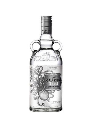Botella de Ron The Kraken Ghost 750 ml – Ron blanco especiado de sabor suave, con notas de vainilla, especias ligeras y cítricos.