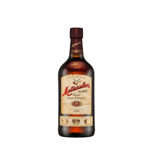 Botella de Ron Matusalem Gran Reserva 15 Años 750 ml – Ron dominicano añejado con notas de caramelo, vainilla y roble.