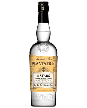 Botella de Ron Plantation Rum 3 Stars 750 ml – Mezcla de rones caribeños con notas de frutas tropicales y miel.