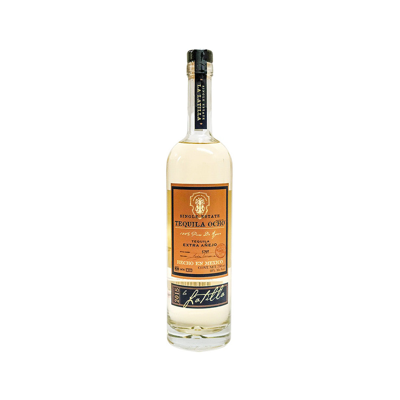 Tequila Ocho Extra Añejo 750 ml – Tradición, calidad y sabor excepcional.