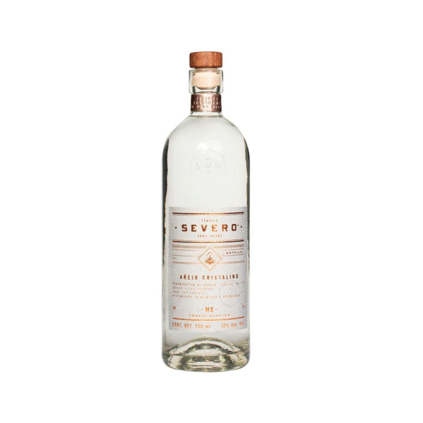 Tequila Severo Cristalino 750 ml – Suavidad y elegancia en cada sorbo.