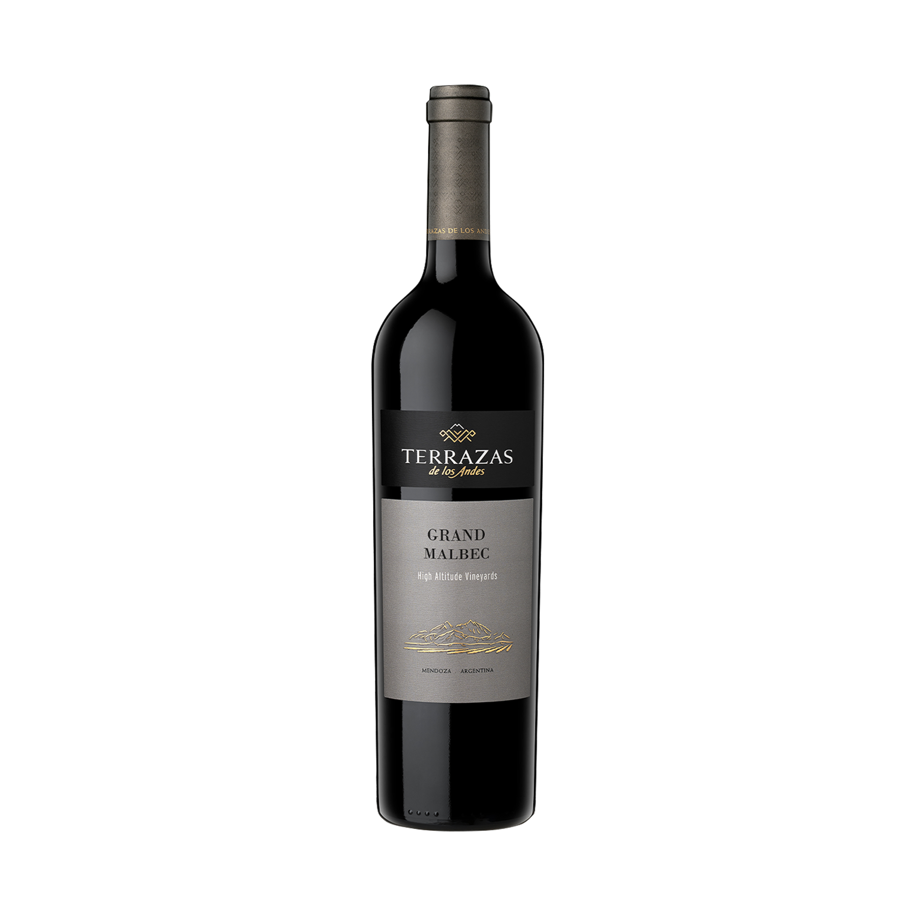   Vino tinto argentino de altura del Valle de