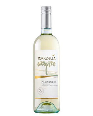 Botella de Vino Blanco Torresella Pinot Grigio 750 ml – Vino italiano fresco y floral

