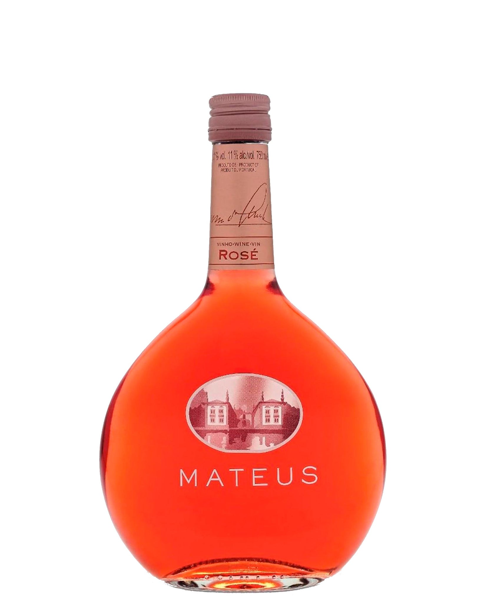 Vino Rosado Mateus 750 mlt 11% - Portugal - Vino rosado fresco y ligeramente espumoso con aromas de frutas rojas